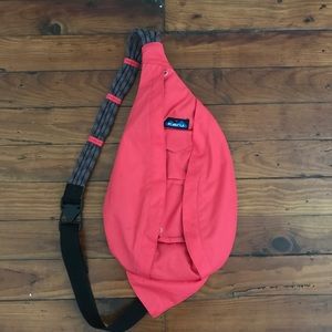 Hot Pink Canvas KAVU Rope Sling Bag